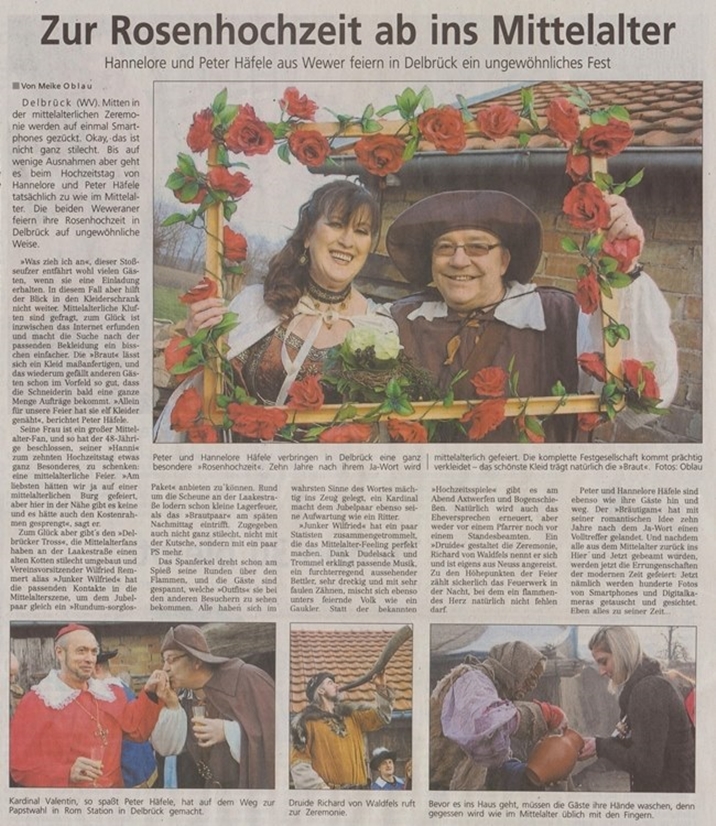 Mittelalter-Hochzeit, Delbruecker Tross