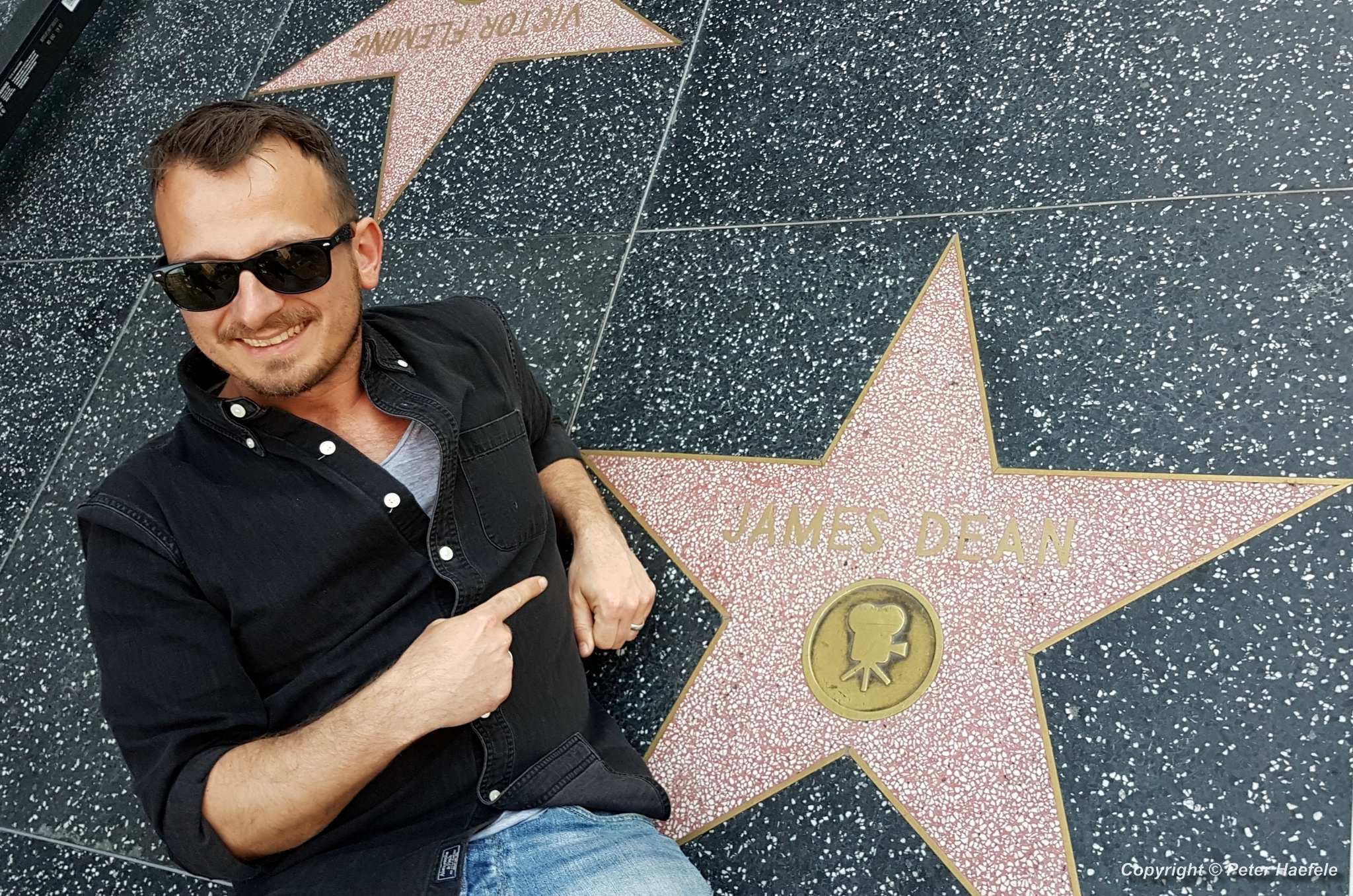 Roadtrip USA - James Dean's star on the Hollywood Walk of Fame, 1719 Vine Street, Los Angeles, California